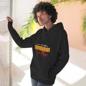 Not Just a Conqueror, I’m More™️- Unisex Hooded Sweatshirt, BLK