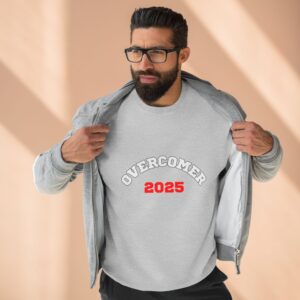 OVERCOMER ‘25- Unisex Sweatshirt, GRAY